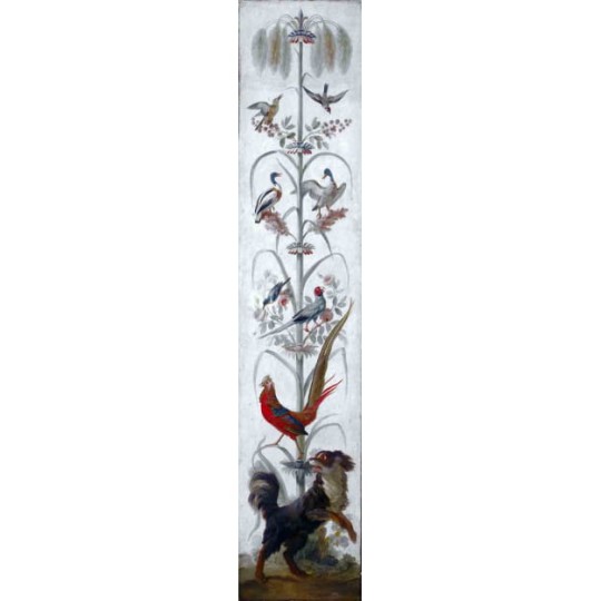 Les Dominotiers DOM_158_SM Volume 4 Reed with Dog - panel w psa i rośliny