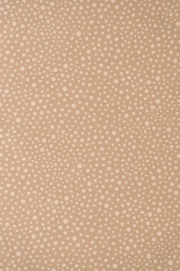 Majvillan 123-02 Dots Teddy Brown - tapeta dziecięca w kropki