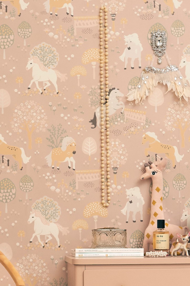 Majvillan 149-01 My Sweet Pony Dreamy Pink - tapeta w kucyki