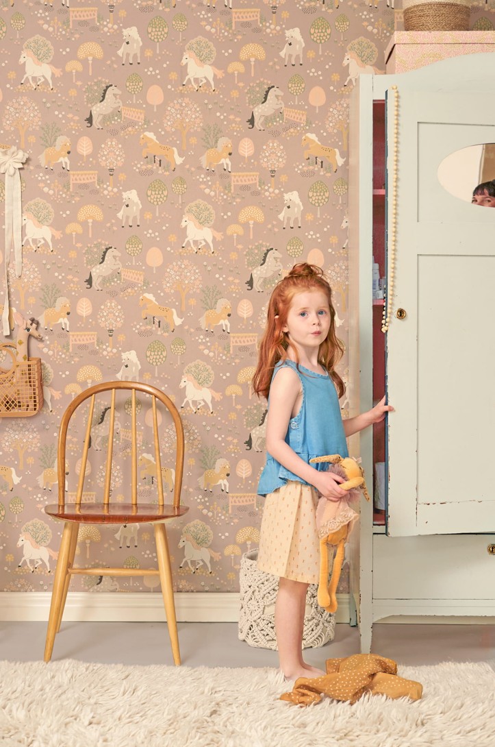 Majvillan 149-02 My Sweet Pony Old Lilac - tapeta w kucyki