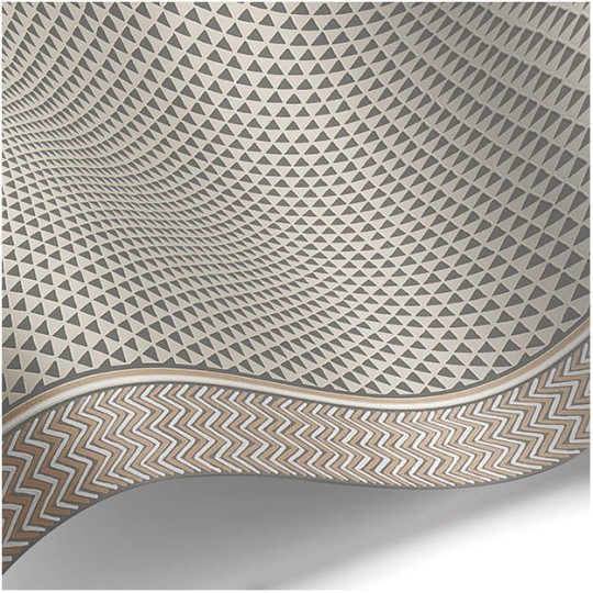 Les Dominotiers AFDC_AFDC201/2 Magic Garden Puck Stripe - tapeta geometryczna