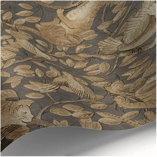 Les Dominotiers AFDC_AFDC202/2 Magic Garden Zippy's Hide & Seek - tapeta w roślinny motyw i koty