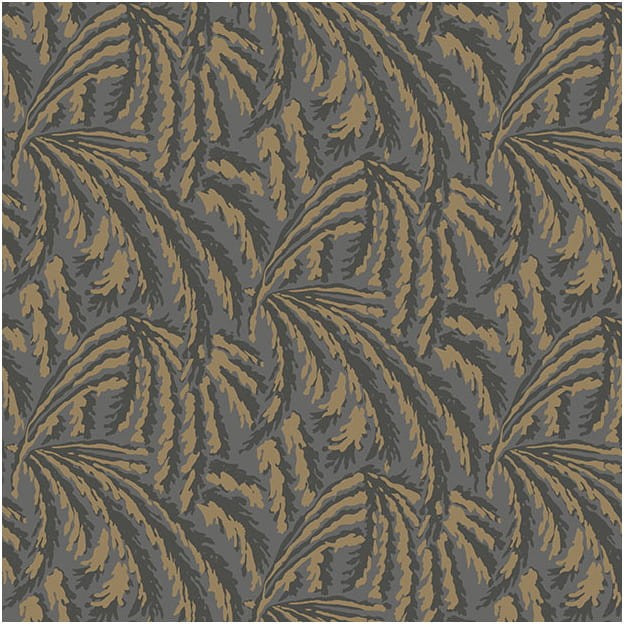 Les Dominotiers AFDC_AFDC203/3 Magic Garden Willow - tapeta w roślinny motyw w stylu art deco