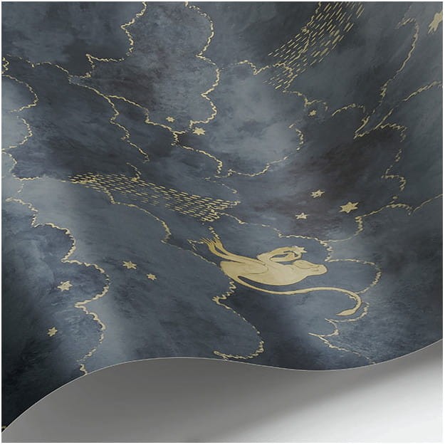 Les Dominotiers AFDC_AFDC204/1 Magic Garden Stars & Monkeys - tapeta w gwiazdy i małpy