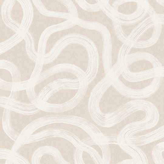 Boras Tapeter 4734 Graphics Curve Beige - tapeta pociągnięcia pędzla
