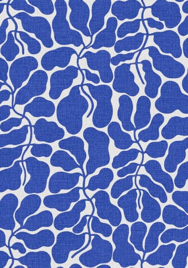 Boras Tapeter 2072 Graphics My Secret Garden Blue - tapeta w liście