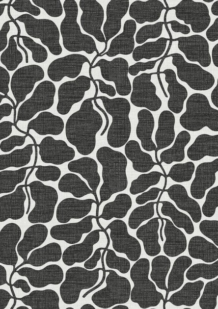 Boras Tapeter 4749 Graphics My Secret Garden Black & White - tapeta w liście