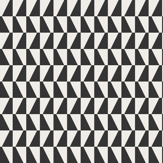 Boras Tapeter 4736 Graphics Arne Jacobsen Trapez Black & White - tapeta w trapezy
