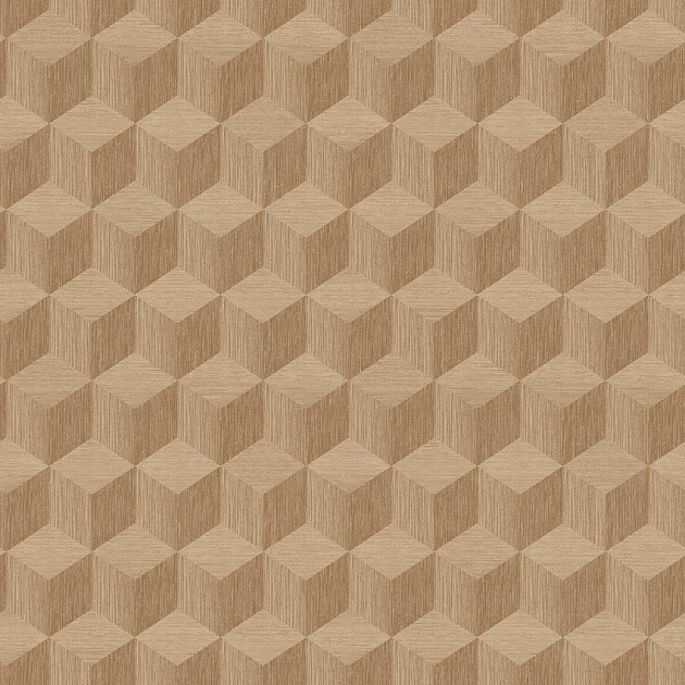 Boras Tapeter 4747 Graphics Cube Beige - tapeta z geometrycznym, trójwymiarowym wzorem