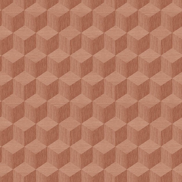 Boras Tapeter 4748 Graphics Cube Red - tapeta z geometrycznym, trójwymiarowym wzorem
