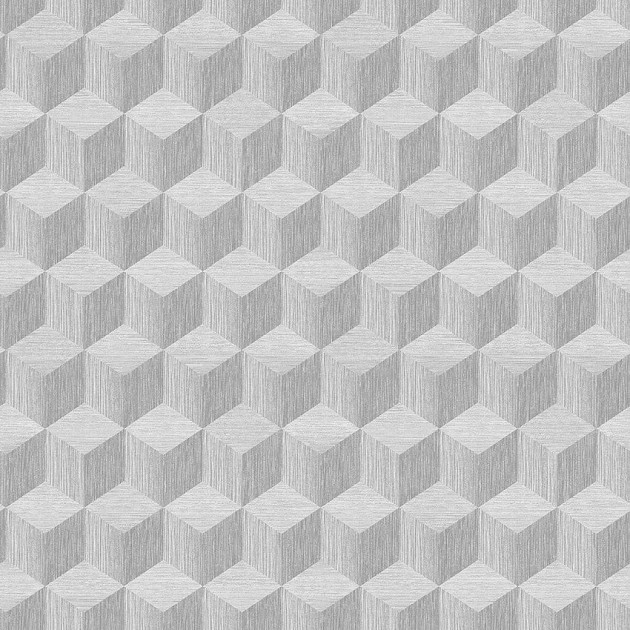 Boras Tapeter 4746 Graphics Cube Gray - tapeta z geometrycznym, trójwymiarowym wzorem