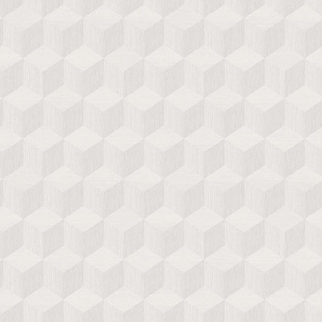 Boras Tapeter 4745 Graphics Cube White - tapeta z geometrycznym, trójwymiarowym wzorem