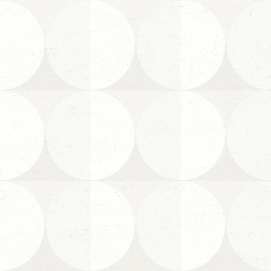 Boras Tapeter 4737 Graphics Sahara Moon White - tapeta geometryczna w koła i kwadraty