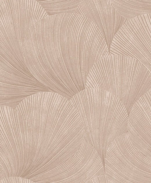 Boras Tapeter 4744 Graphics Mirage Pink - tapeta w liście miłorzębu