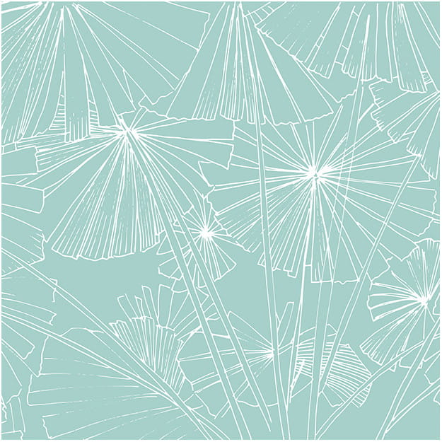 Les Dominotiers DOM_1412-2 Volume 3 Sagamore Green - mural w japońskie parasole