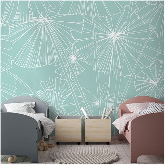 Les Dominotiers DOM_1412-2 Volume 3 Sagamore Green - mural w japońskie parasole