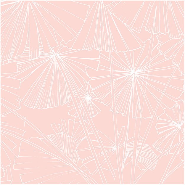 Les Dominotiers DOM_1412-3 Volume 3 Sagamore Pink - mural w japońskie parasole