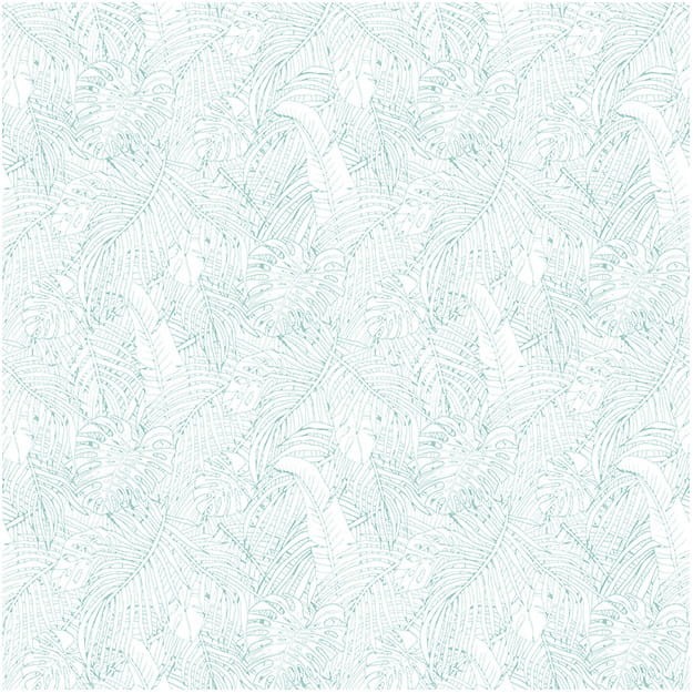Les Dominotiers DOM_142-2 Volume 3 Jungle Island Green - mural w egzotyczne liście w graficznym stylu