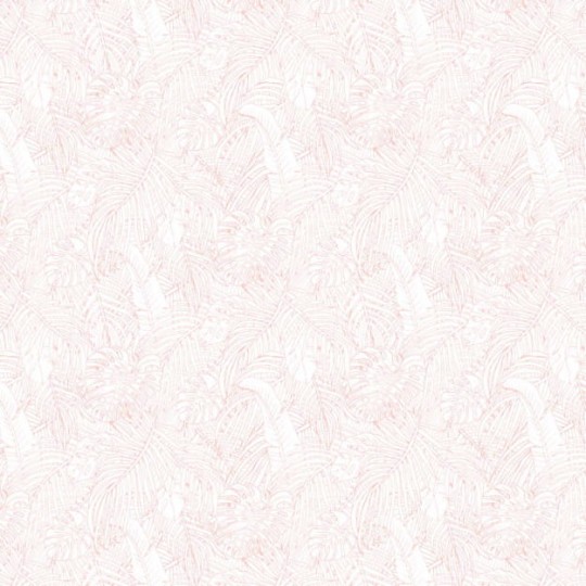 Les Dominotiers DOM_142-3 Volume 3 Jungle Island Pink - mural w egzotyczne liście w graficznym stylu