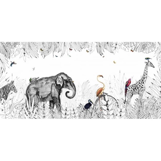 Les Dominotiers DOM_147 Volume 3 Metrozoo - mural w egzotyczne zwierzęta