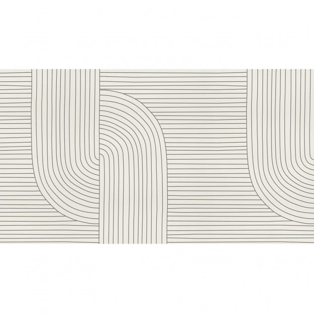 Les Dominotiers DOM_705 Volume 9 Abstraction Lines Black & beige - mural w linie