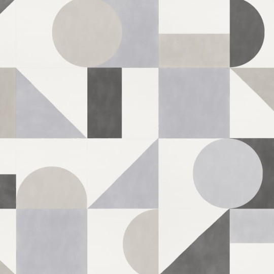 Les Dominotiers DOM_713 Volume 9 Abstraction Puzzle Blue Black & Grey - mural w geometryczny wzór