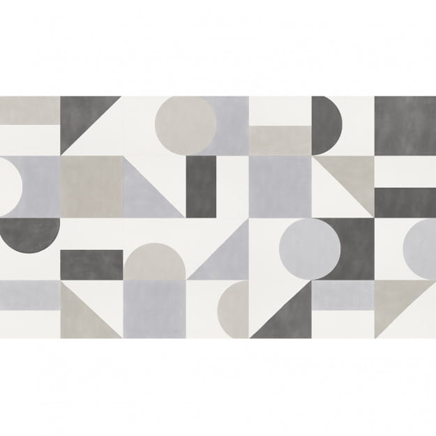 Les Dominotiers DOM_713 Volume 9 Abstraction Puzzle Blue Black & Grey - mural w geometryczny wzór