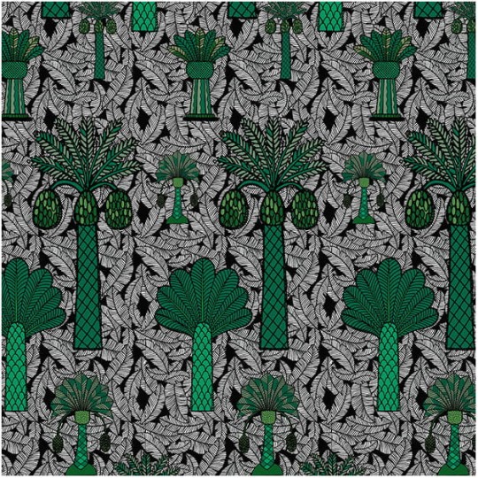 Les Dominotiers DOM_162-1 Sandrine Alouf Baga Noir - mural w egzotyczne drzewa