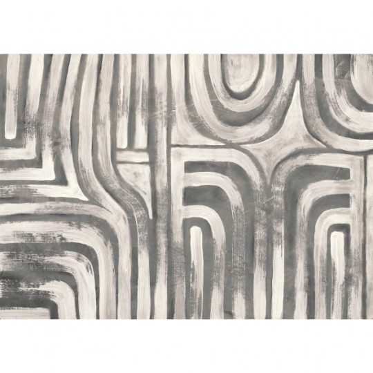 Les Dominotiers DOM_901 Naturalessence Ethnic Geometry - mural w nieregularne linie