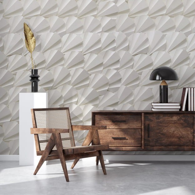 Les Dominotiers DOM_906 Naturalessence Paper Scales - mural w stylu art deco