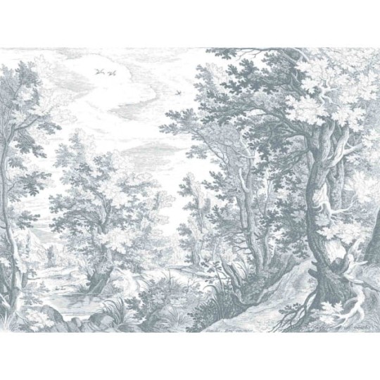 Les Dominotiers DOM_304 Volume 5 Brushwood - mural w leśny krajobraz inspirowany tapiseriami