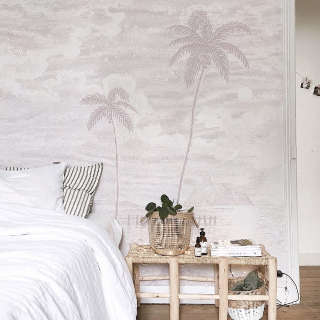 Les Dominotiers DOM_308/2 Volume 5 Palmar Pink - mural w delikatne palmy