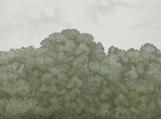 Rebel Walls R18795 Scenic Landscapes Belle Buisson Green Vintage - mural w roślinny motyw