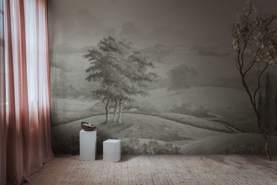 Rebel Walls R20067 Scenic Landscapes Palace Garden Beige - mural w krajobraz