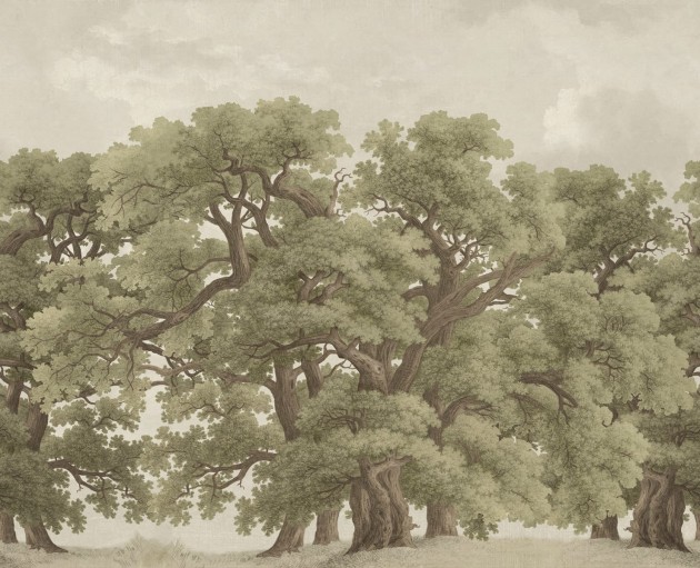 Rebel Walls R18820 Scenic Landscapes Vintage Oaks Spring - mural w dęby