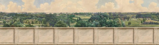 Rebel Walls R18799 Scenic Landscapes Panorama Views Vintage Gold - mural w panoramiczny krajobraz