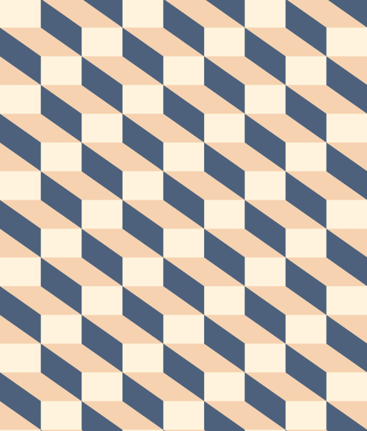 Rebel Walls R20024 Happy Socks Filled Optic Blue & Pink - mural w geometryczny i trójwymiarowy wzór