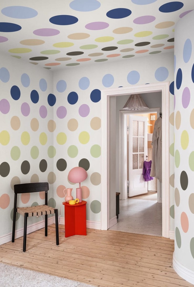 Rebel Walls R20030 Happy Socks Big Dots Pastel - mural w duże kropki