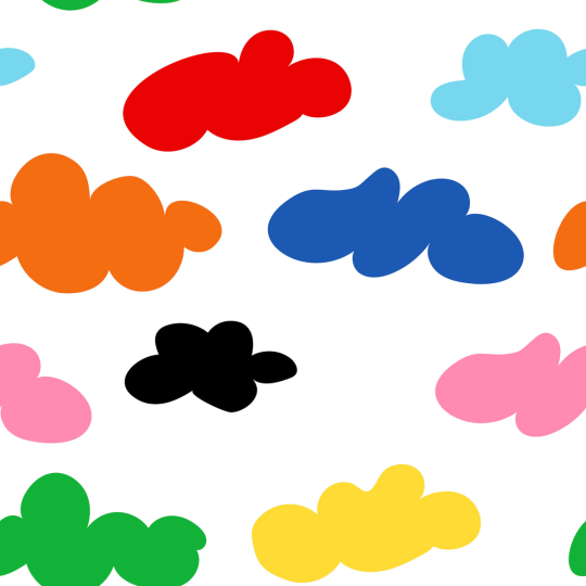 Rebel Walls R20035 Happy Socks Cloudy Rainbow - mural w chmury