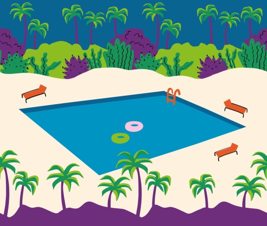 Rebel Walls R20038 Happy Socks Florida - mural w basen