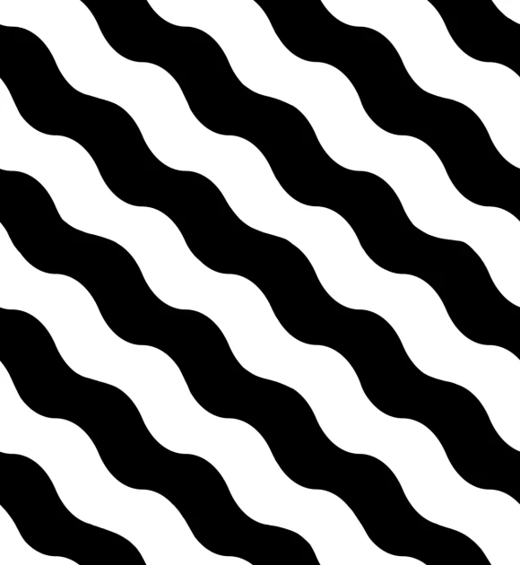 Rebel Walls R20042 Happy Socks Polka Stripe Black & White - mural w falowane paski