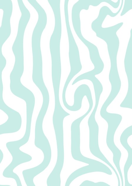 Rebel Walls R20045 Happy Socks Dizzy Turquoise - mural w pasy zebry w retro klimacie