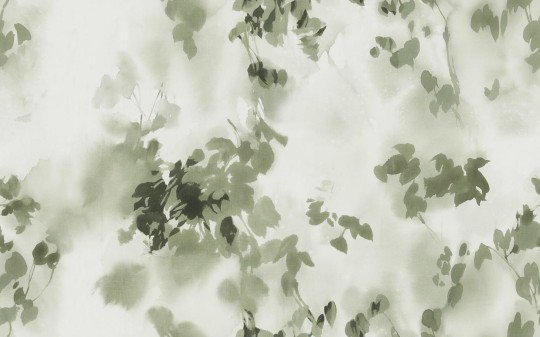 Rebel Walls R18890 Mystic Shades Hazy Leaves Green - mural w cienie liści