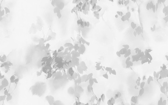 Rebel Walls R18891 Mystic Shades Hazy Leaves White - mural w cienie liści