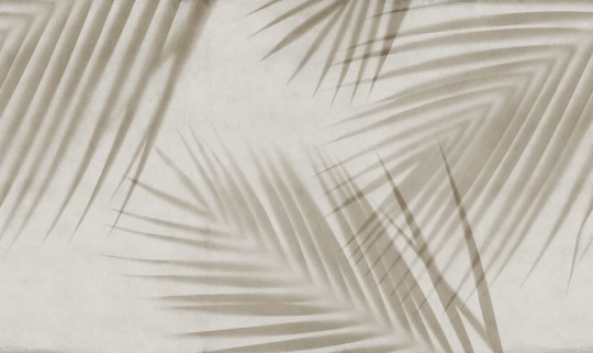 Rebel Walls R18888 Mystic Shades Palm Gaze Beige - mural w cienie ostrych liści