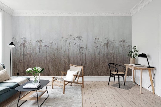 Rebel Walls R18853 Mystic Shades Autumn Haze Beige - mural w motyw łąki