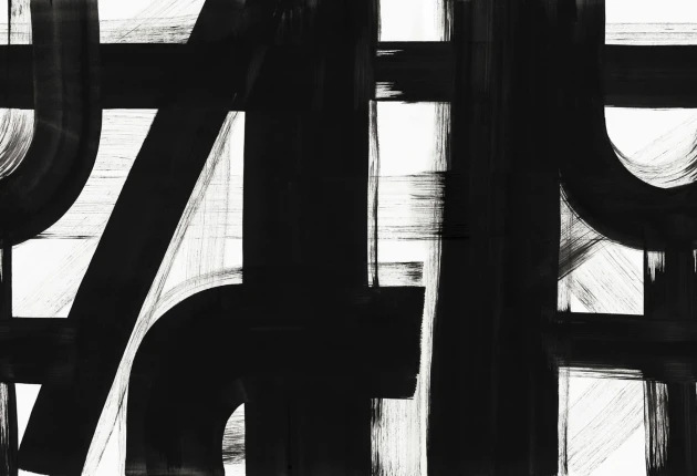 Rebel Walls R20180 Mystic Shades Bold Lines Black & White - mural w abstrakcyjny wzór