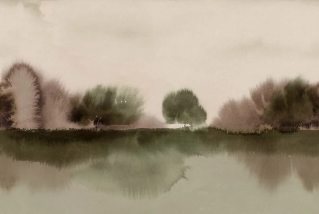 Rebel Walls R20171 Mystic Shades Stormy Forest Green - mural w motyw lasu