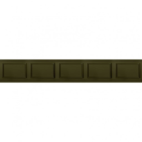 Les Dominotiers DOM_1009 Wooden Bases Caper Green - tapeta imitująca oliwkową boazerię