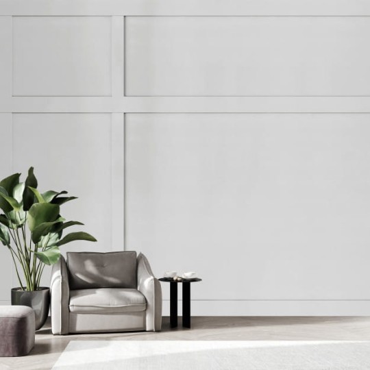 Les Dominotiers DOM_2037 Volume 11 Wall Panelling Charles Pearl - mural w delikatny górski pejzaż w formie boazerii angielskiej